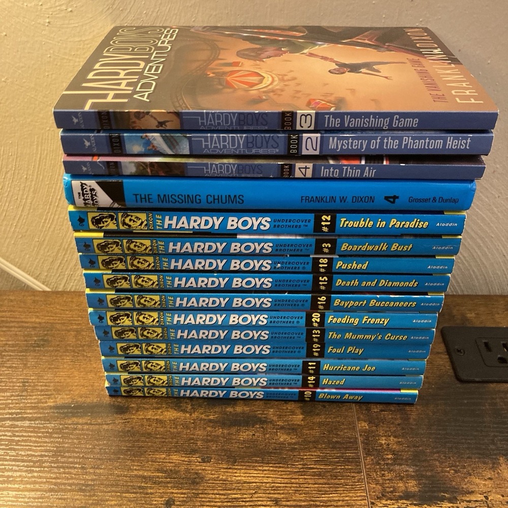 Hardy Boys Lot ofโ 15 Incl Undercover Brothers + Adventures Books